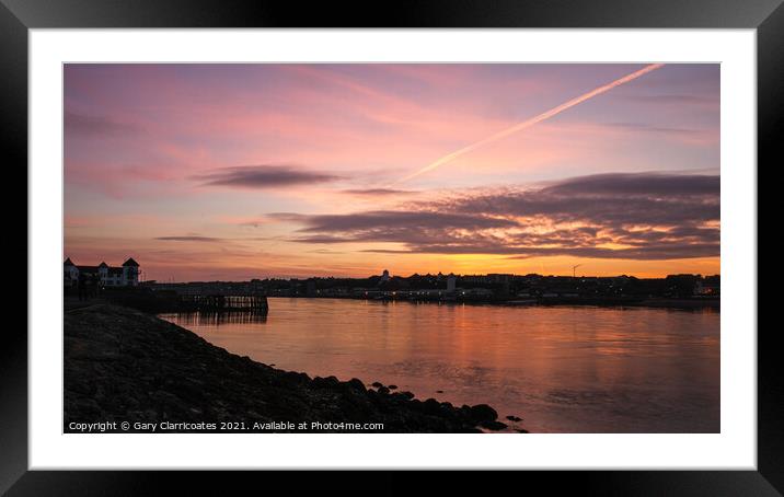 Serenity from Shields Framed Mounted Print by Gary Clarricoates