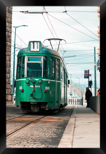 Swiss tram in Belgrade Serbia Framed Print by Mihajlo Madzarevic