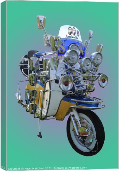 Classic Lambretta X150 Special Canvas Print by Kevin Maughan