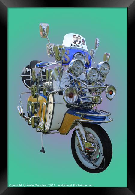 Classic Lambretta X150 Special Framed Print by Kevin Maughan