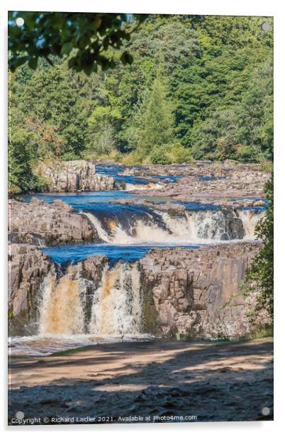 Low Force Waterfall Portrait Acrylic by Richard Laidler