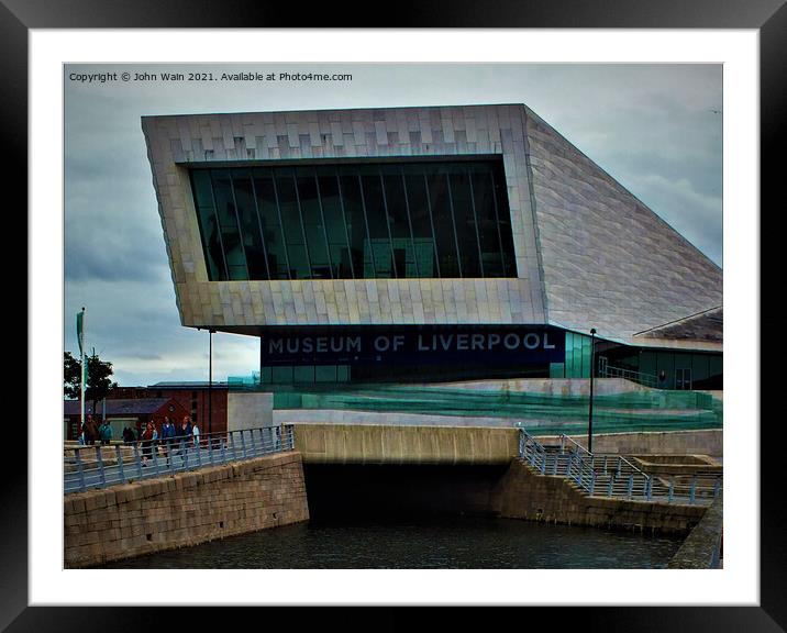 The Museum of Liverpool Framed Mounted Print by John Wain