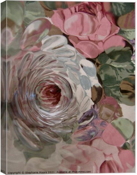 Abstract roses  Canvas Print by Stephanie Moore