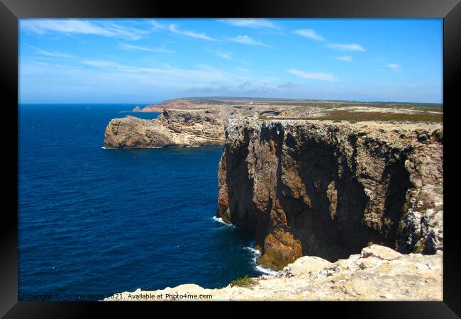 Cape St. Vincent, Portugal Framed Print by Paulina Sator