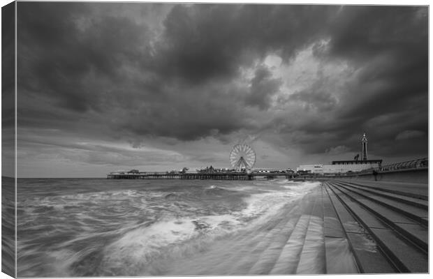 Blackpool Pier And Tower Canvas Print by Phil Durkin DPAGB BPE4