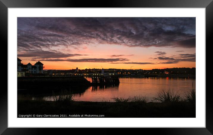 Tranquility at South Shields Framed Mounted Print by Gary Clarricoates