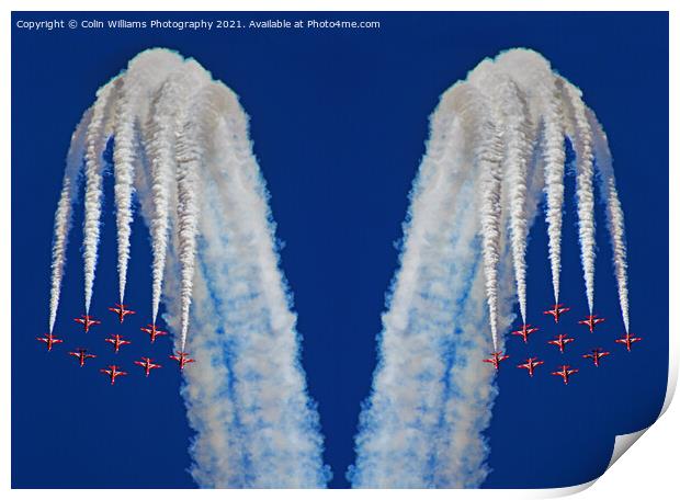  The Red Arrows Farnborough 2014 Print by Colin Williams Photography