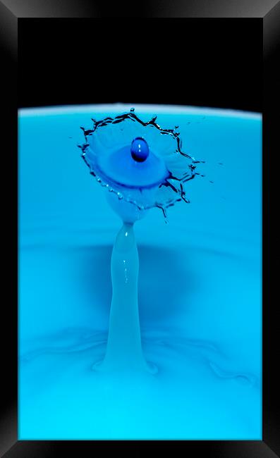 Water Drop Collision Framed Print by Antonio Ribeiro