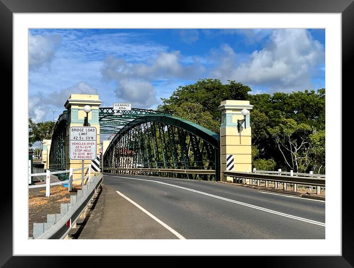 Bundaberg Kennedy Bridge  Framed Mounted Print by Antonio Ribeiro