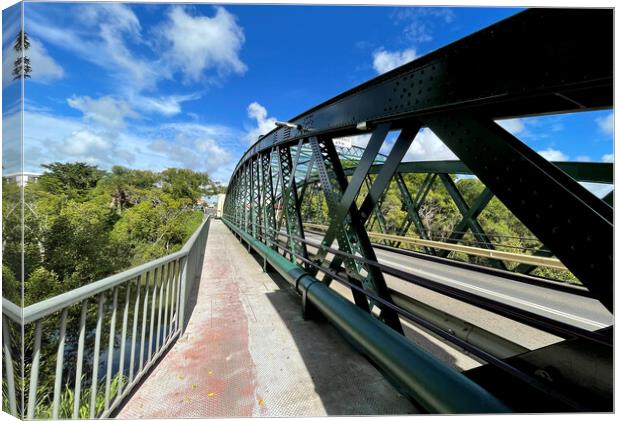 Bundaberg Kennedy Bridge  Canvas Print by Antonio Ribeiro