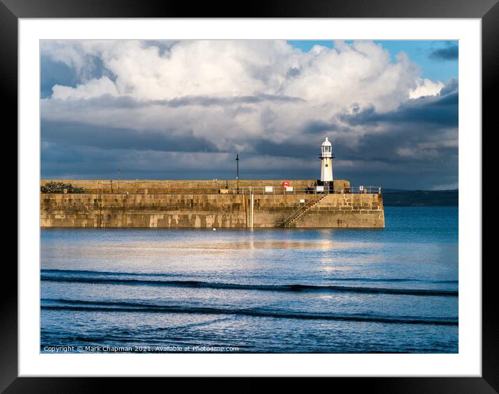 Smeatons Pier and Lighthouse, St Ives Harbour, Cornwall Framed Mounted Print by Photimageon UK