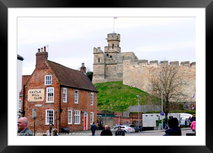 Castle Hill, Lincoln. Framed Mounted Print by john hill
