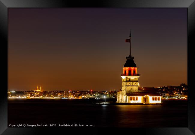 Maiden's Tower Framed Print by Sergey Fedoskin