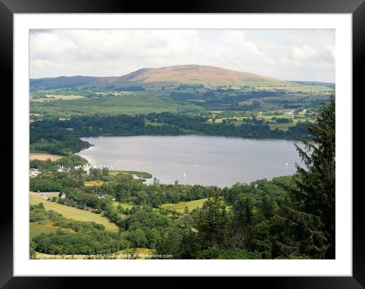 View of Bassenthwaite Lake from Sale Fell Framed Mounted Print by Sam Robinson