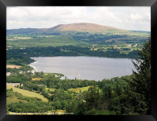 View of Bassenthwaite Lake from Sale Fell Framed Print by Sam Robinson