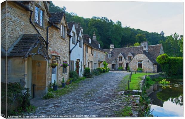 Castle Combe Canvas Print by Graham Lathbury