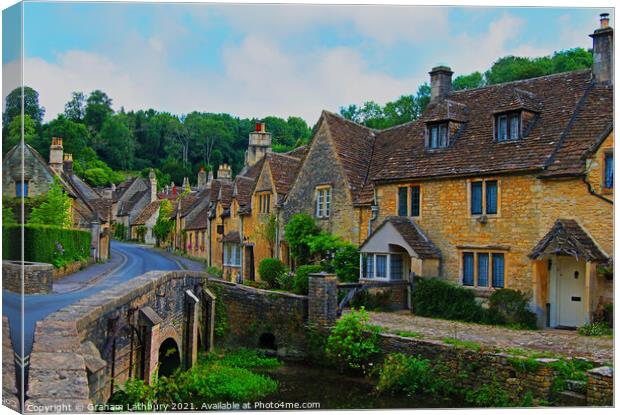 Castle Combe Canvas Print by Graham Lathbury