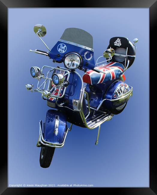 LML Vespa Scooter Framed Print by Kevin Maughan