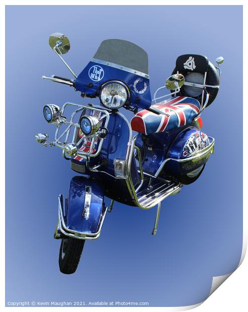 LML Vespa Scooter Print by Kevin Maughan