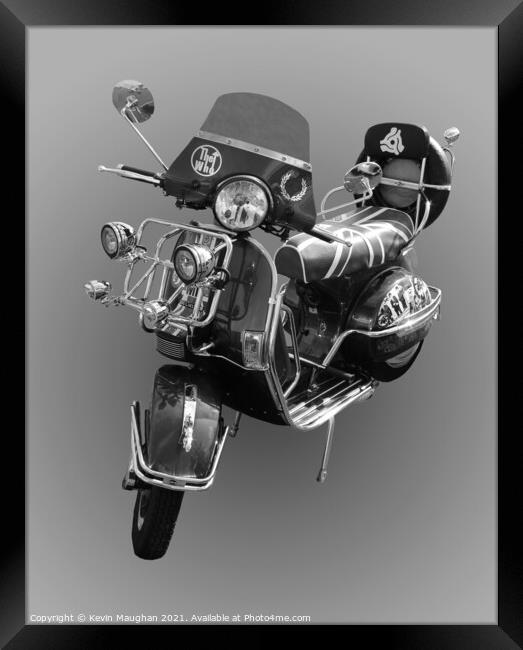 Others LML Vespa Scooter Framed Print by Kevin Maughan
