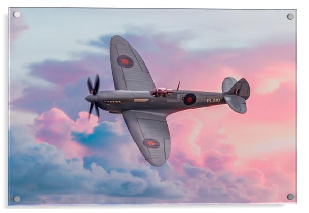 Supermarine Spitfire NHS Acrylic by J Biggadike