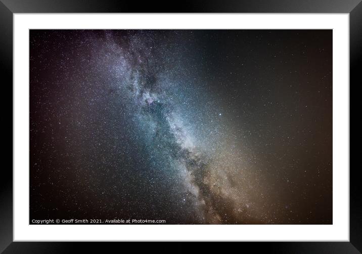 Milky Way Galaxy Framed Mounted Print by Geoff Smith