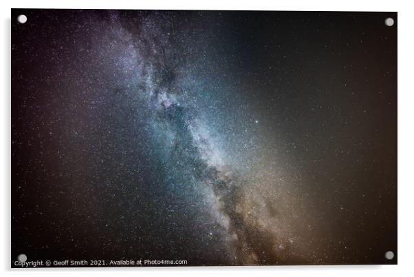Milky Way Galaxy Acrylic by Geoff Smith