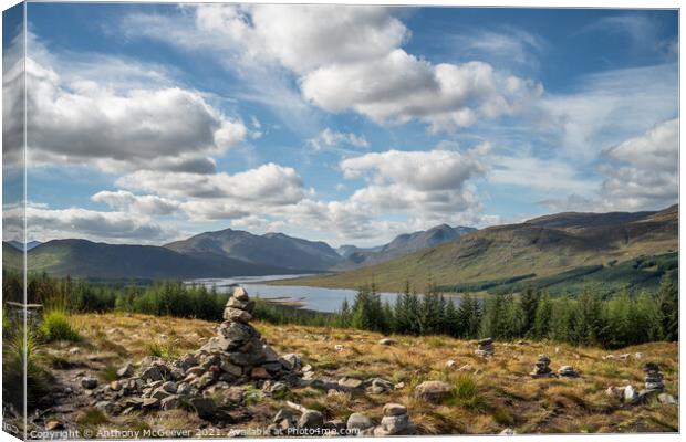 Loch Loyne Viewpoint  Canvas Print by Anthony McGeever