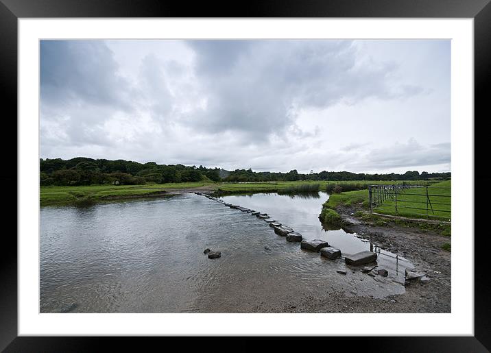 Stepping Stones Framed Mounted Print by Steve Purnell