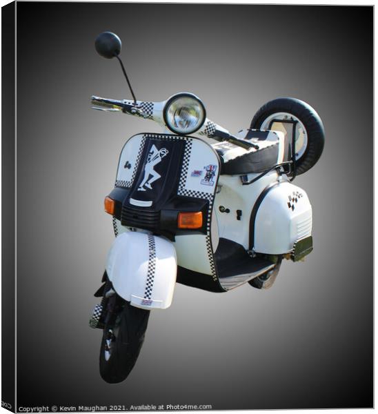 Bajaj Scooter Canvas Print by Kevin Maughan