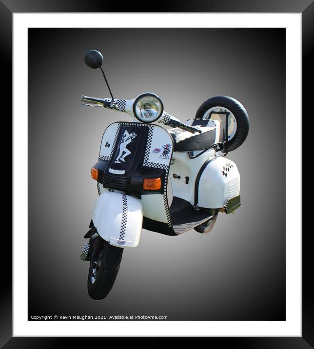 Bajaj Scooter Framed Mounted Print by Kevin Maughan