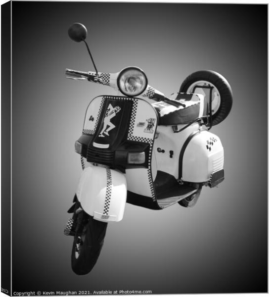 Classic Bajaj Scooter Steals the Show Canvas Print by Kevin Maughan