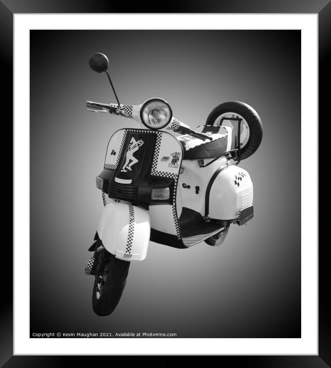 Classic Bajaj Scooter Steals the Show Framed Mounted Print by Kevin Maughan