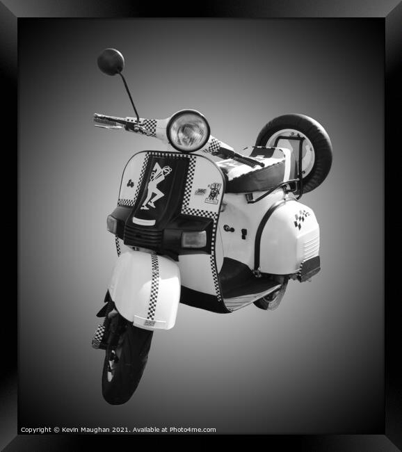 Classic Bajaj Scooter Steals the Show Framed Print by Kevin Maughan