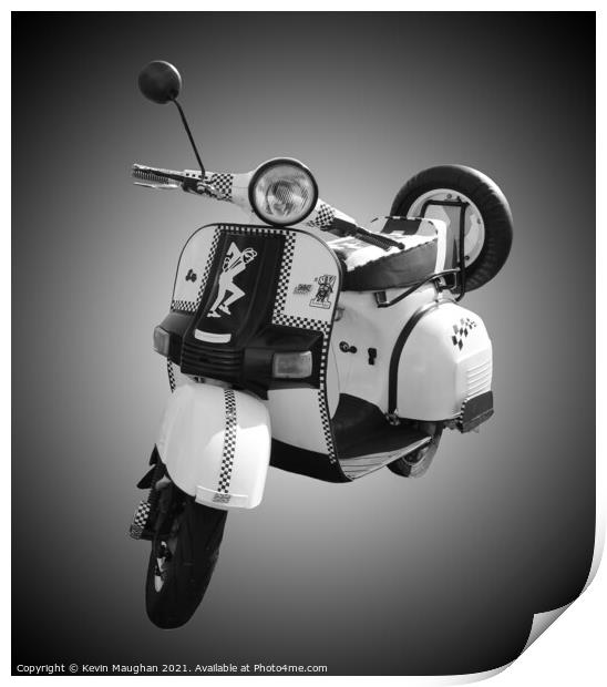 Classic Bajaj Scooter Steals the Show Print by Kevin Maughan
