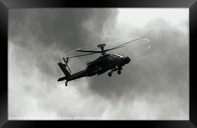 AH 64D Apache Framed Print by Alasdair Preston