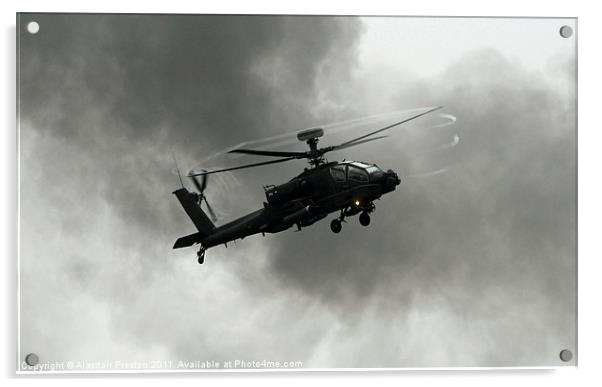 AH 64D Apache Acrylic by Alasdair Preston