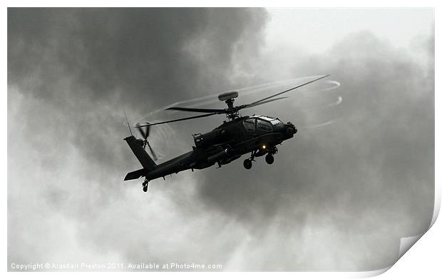 AH 64D Apache Print by Alasdair Preston