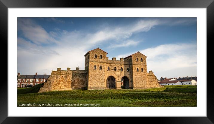 Arbeia Roman Fort Framed Mounted Print by Ray Pritchard