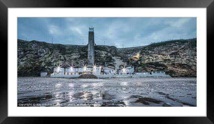 Marsden Grotto  Framed Mounted Print by Ray Pritchard