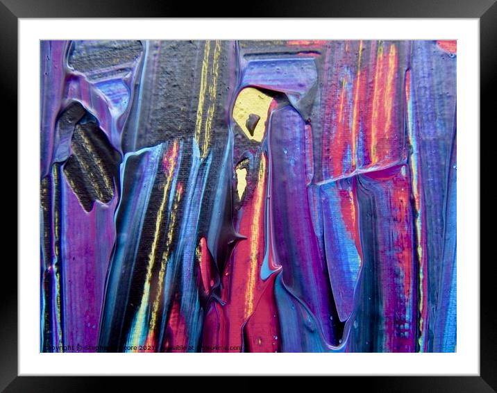 Abstract 2021 105 Framed Mounted Print by Stephanie Moore