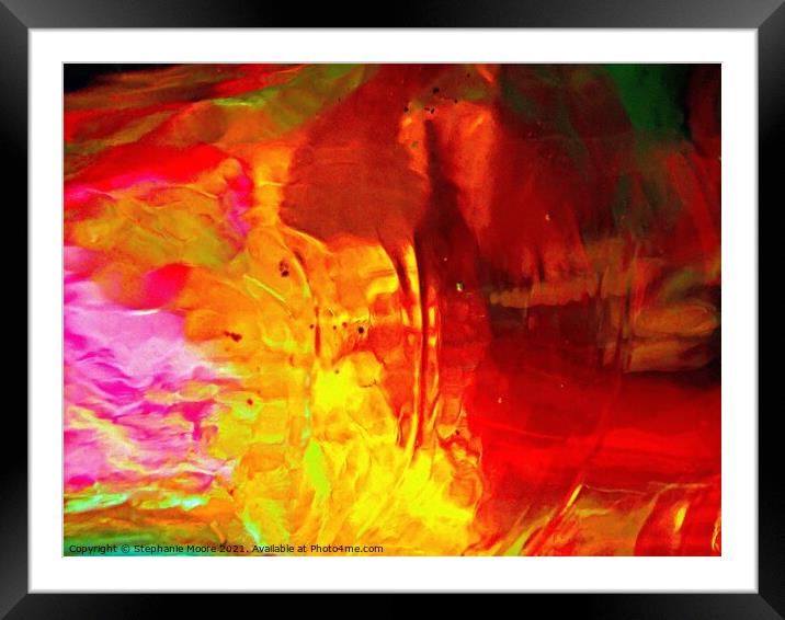 Vibrant abstract Framed Mounted Print by Stephanie Moore