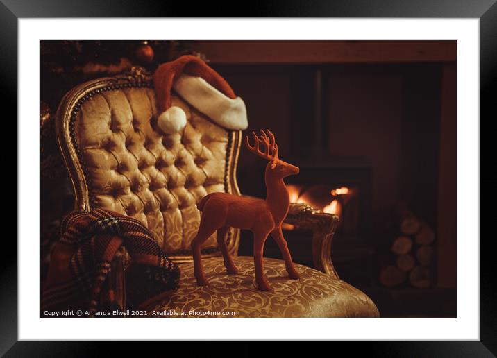 Christmas Eve Framed Mounted Print by Amanda Elwell