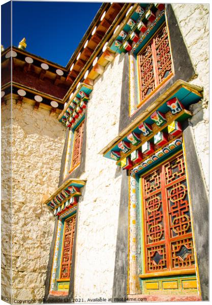 Traditional Tibetan folk art in house decoration Canvas Print by Adelaide Lin