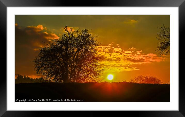 Sunset at Frustyweed  Framed Mounted Print by GJS Photography Artist