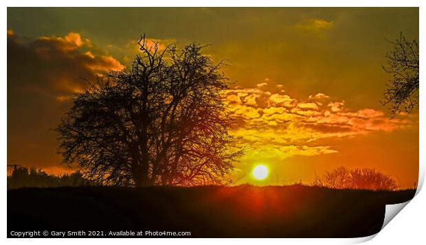 Sunset at Frustyweed  Print by GJS Photography Artist