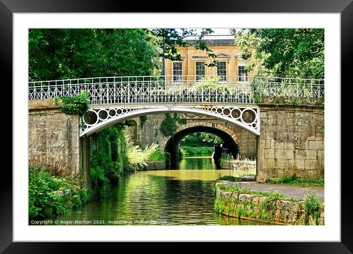 Serene Bridges in Bath Framed Mounted Print by Roger Mechan