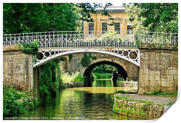 Serene Bridges in Bath Print by Roger Mechan