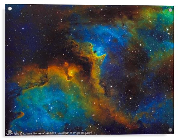 The Soul Nebula Acrylic by Łukasz Szczepański