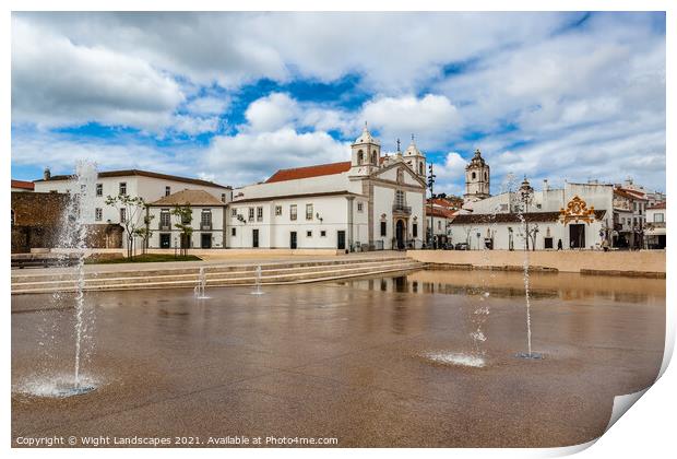 Plaza Lagos Print by Wight Landscapes